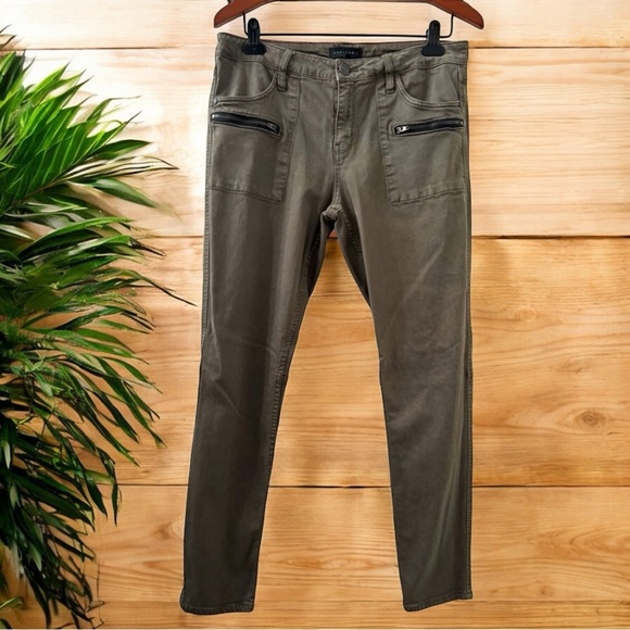 SANCTUARY Army Green Pants w/ Zipper Detail - Size 31 - Picture 1 of 11